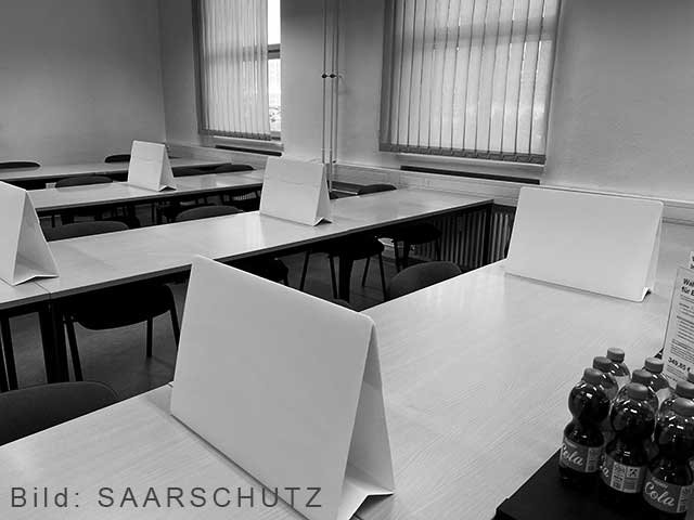 Schulungsraum Waffensachkunde Saarland Prüfungsraum